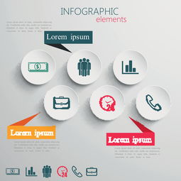 白色图标 信息图标在商务金融与咨询服务中的设计元素